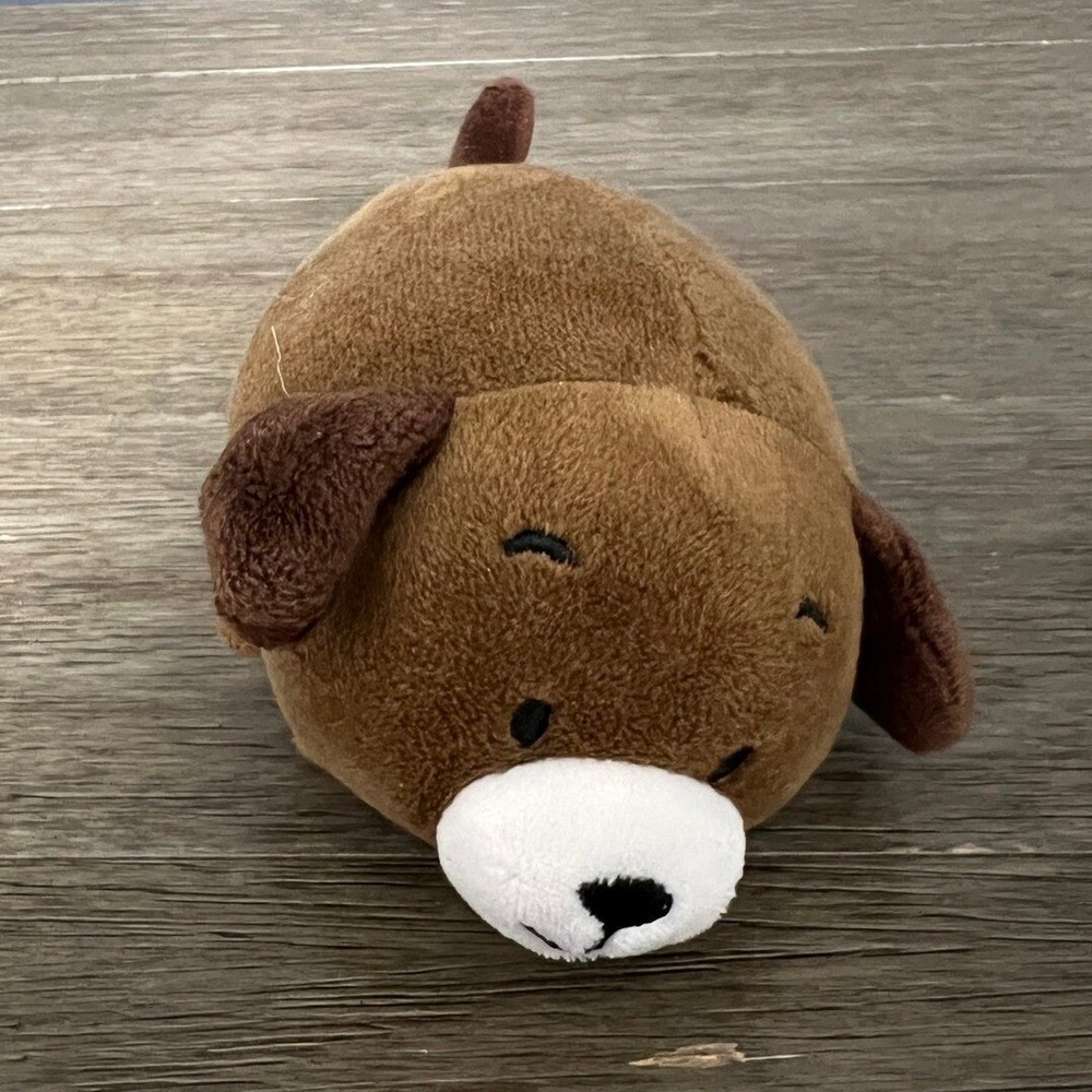 Spark Create Imagine Plush Dog Beanbag Stuffed Animal‎ Brown Puppy Toy Small